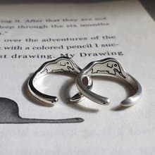 (925 Sterling Silver) Boa Constrictor Eating an Elephant Ring
