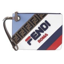 【日本直送】フェンディ FENDI フェンディマニア クラッチバッグ FILAコラボ 8BS020 レザー ユニセックス【中古】