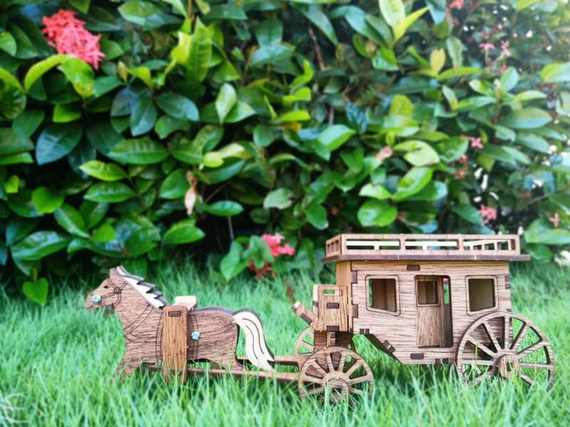 【手作DIY】一馬當先 多頭馬車 木製擺飾 木質 質感 送禮