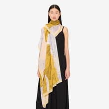 【INOUI EDITIONS】BALTHAZAR 純棉圍巾 / YELLOW