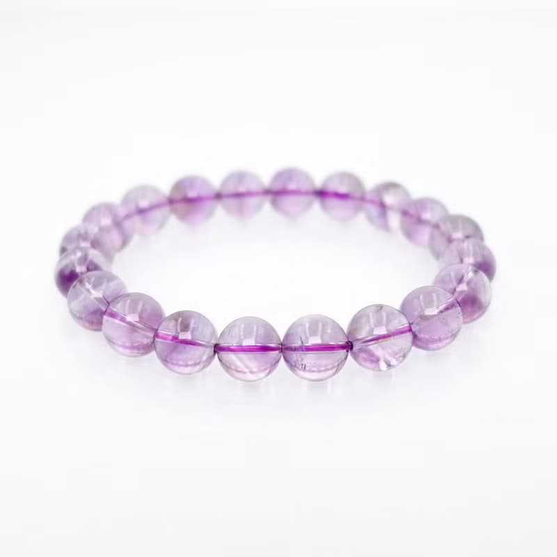 寶麗金珠寶-天然紫水晶金字塔手珠