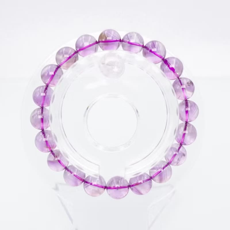 寶麗金珠寶-天然紫水晶金字塔手珠