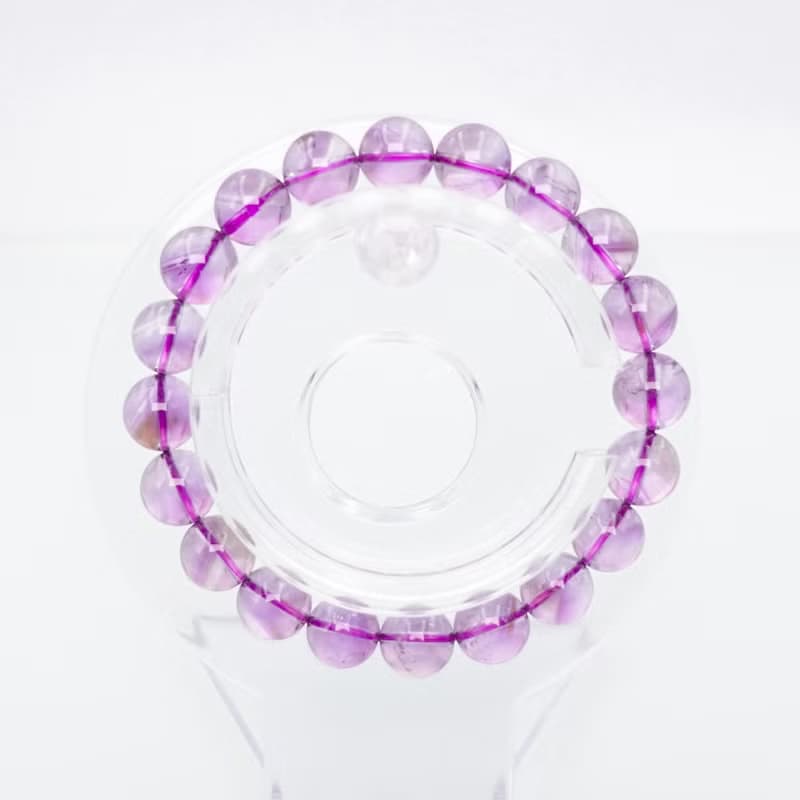 寶麗金珠寶-天然紫水晶金字塔手珠