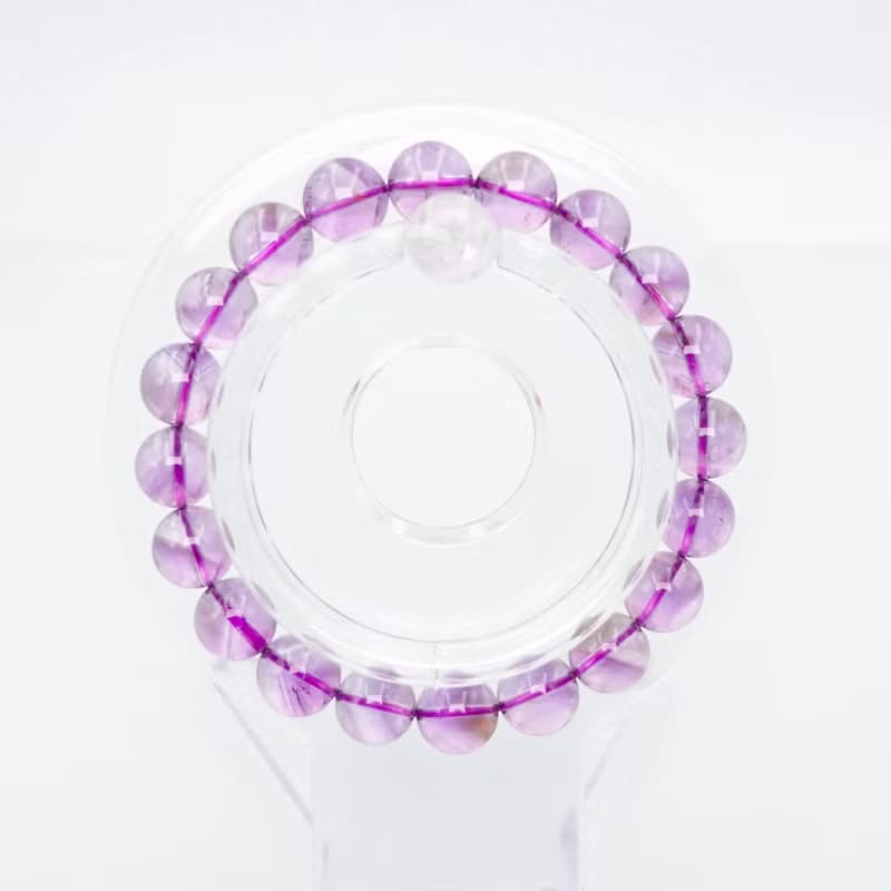 寶麗金珠寶-天然紫水晶金字塔手珠