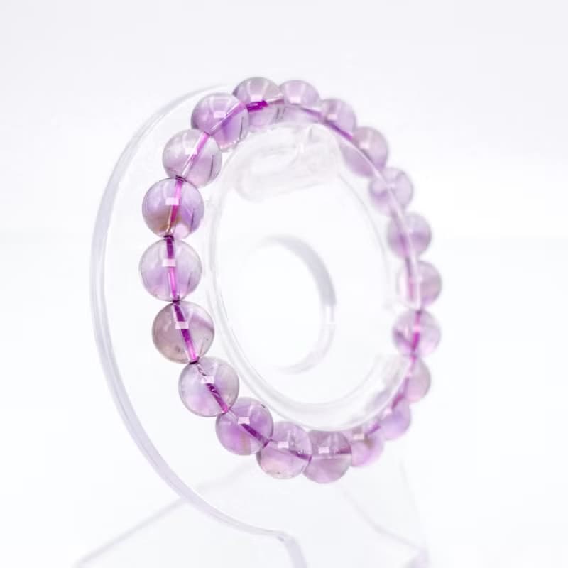 寶麗金珠寶-天然紫水晶金字塔手珠