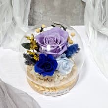 永生花玻璃罩 生日禮物 母親節 永生玫瑰 情人節禮物 PF052