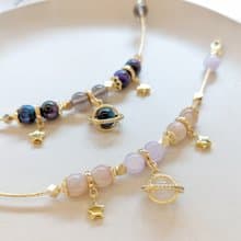 1KM追尋恆星•天然石設計手鍊-2色