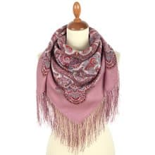 Authentic Pavlovo Posad Russian Shawl Scarf Soft 100% Wool 89x89 cm 1996-3