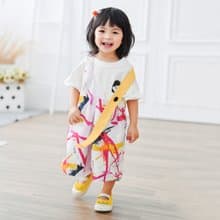 織女吊帶寬褲-噴墨noodles兒童訂製服飾 LeShine【手作童裝系列】