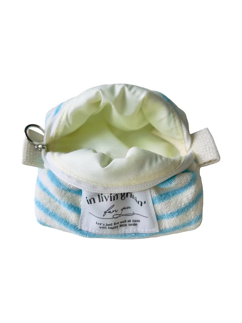 terry stripe pouch S_aquarius