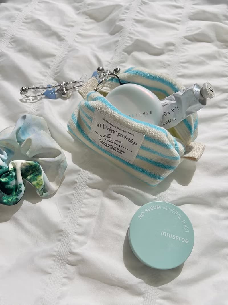 terry stripe pouch S_aquarius