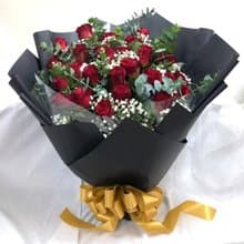 情人節花束 紅玫瑰精緻花束 台北市區外送免運費 典華優惠券