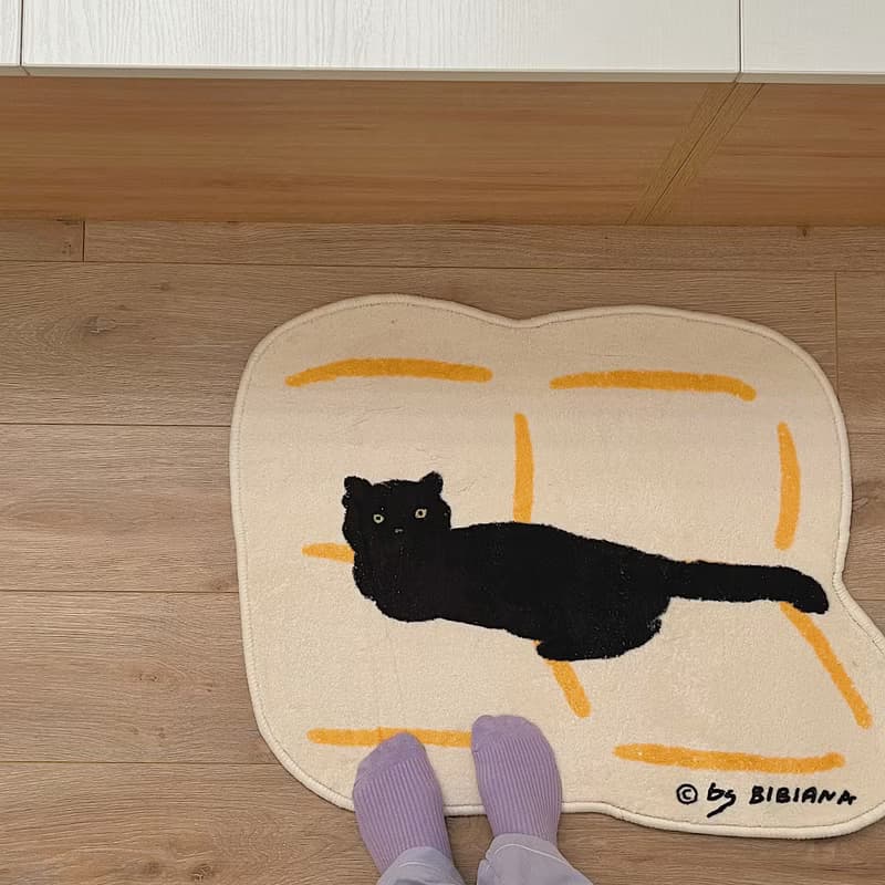 動物系列 沙發貓插畫地毯