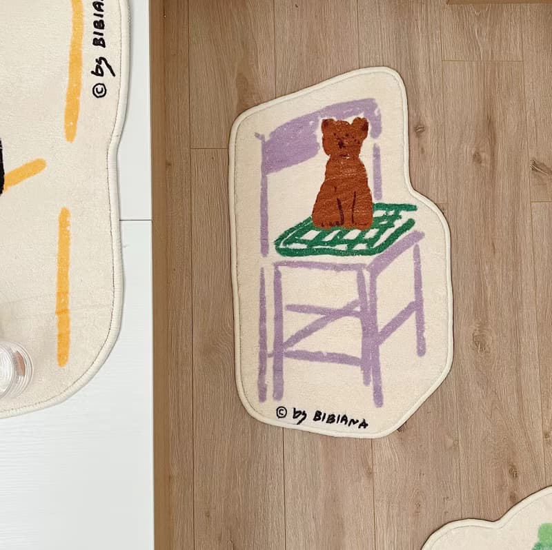 動物系列 沙發貓插畫地毯