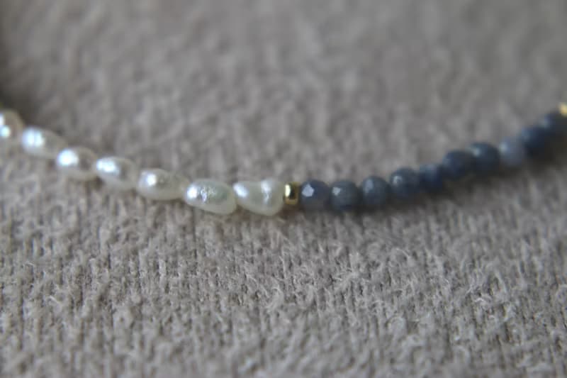 手鍊 藍寶石 海藍寶 珍珠 - 破紀錄 -