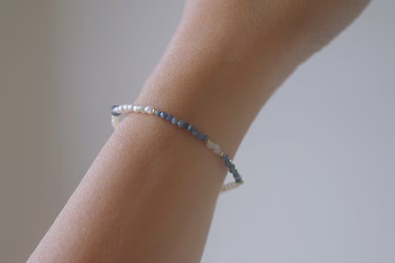 手鍊 藍寶石 海藍寶 珍珠 - 破紀錄 -