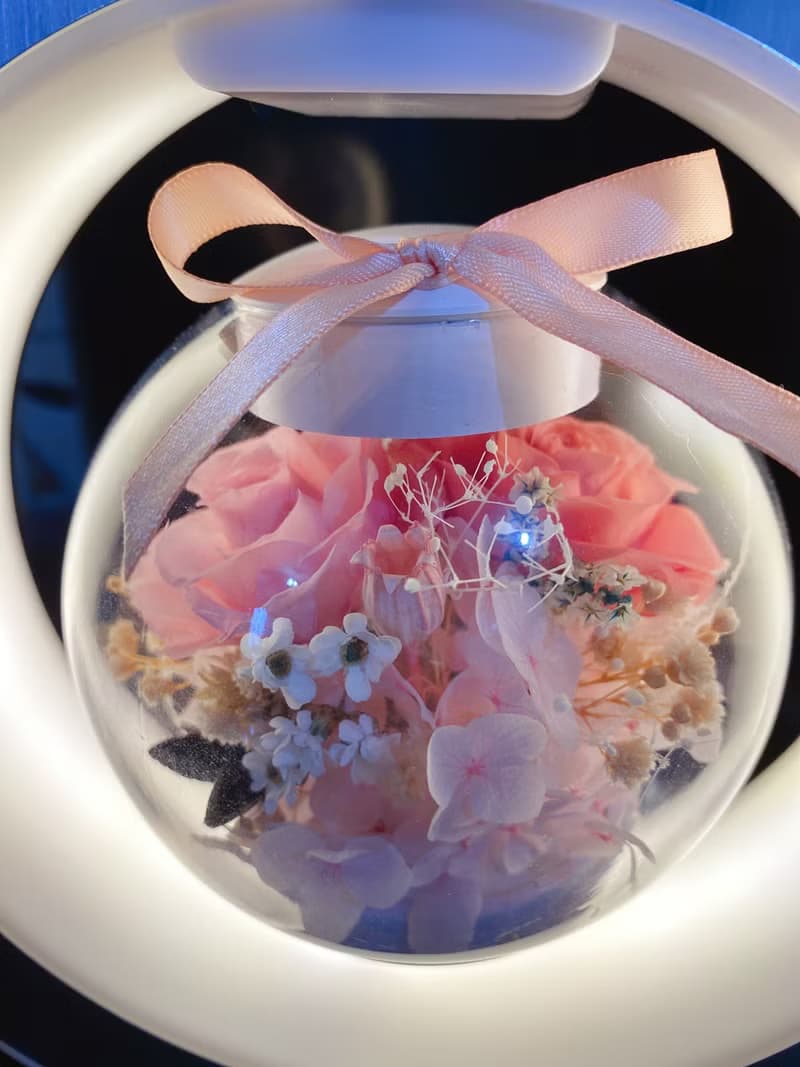 日本永生花/懸浮花燈藍芽音響/無線充電 多款色系玫瑰 情人節禮物