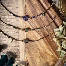 -獨自遠行-天然水晶手鏈/黃銅手鍊