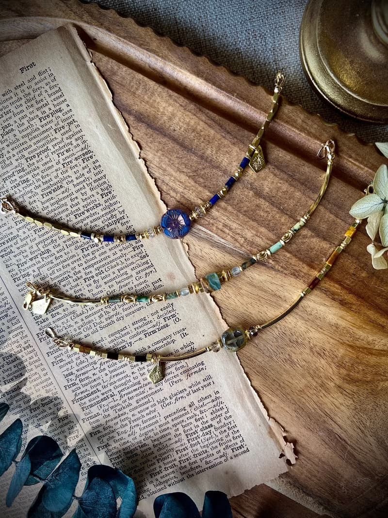 -獨自遠行-天然水晶手鏈/黃銅手鍊