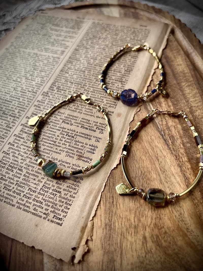 -獨自遠行-天然水晶手鏈/黃銅手鍊