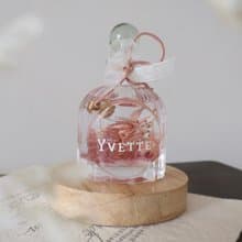 永生花粉調復古瓶浮游花夜燈 畢業 生日 情人節週年禮物