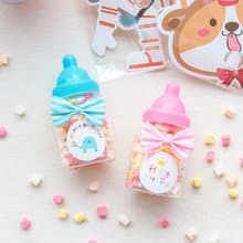 生日分享禮 小奶瓶糖果  迷你粉彩棉花糖  2色可選 幼稚園慶生