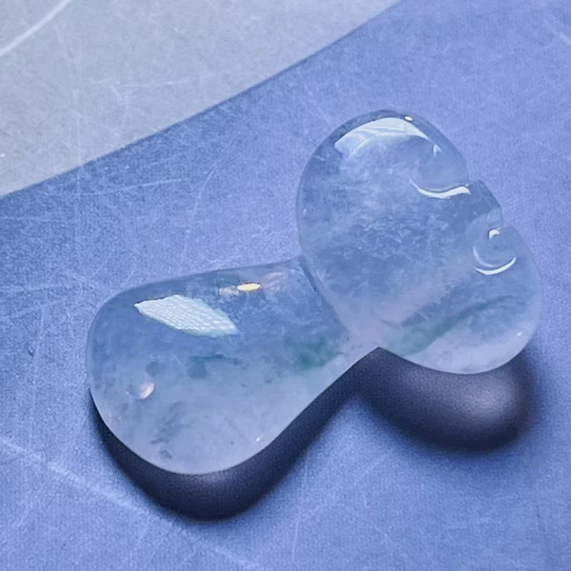 【願‧事事如意】冰種飄花翡翠如意 | 天然緬甸玉翡翠A貨 | 送禮