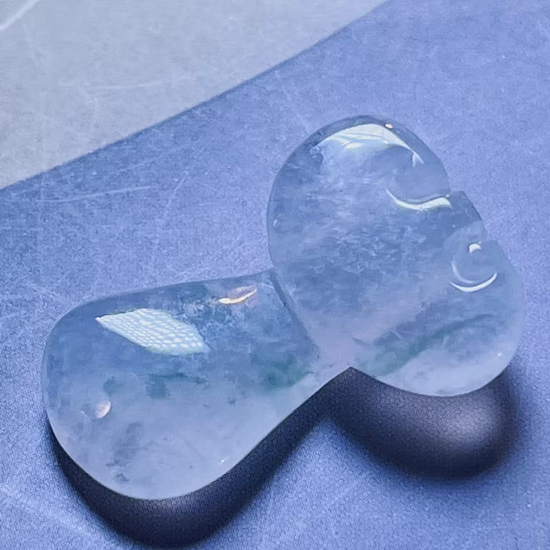 【願‧事事如意】冰種飄花翡翠如意 | 天然緬甸玉翡翠A貨 | 送禮