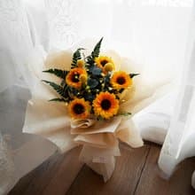 滿額免運畢業花束向日葵花束太陽花花束閃亮花束畢業季不凋花束