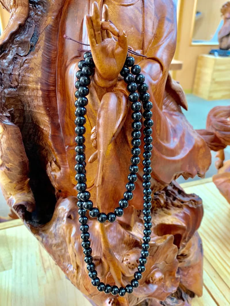 CYPRESS 黑牛角108顆佛珠