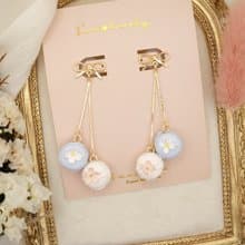 甜美手作 馬卡龍垂墜耳環