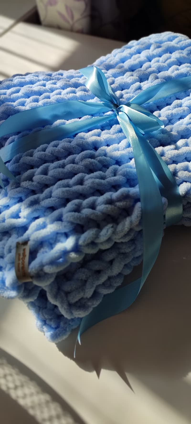 Newborn baby set booties and blanket receiving gift