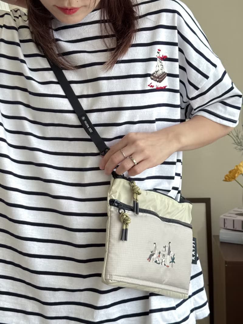 (男女皆可) 短袖彈性棉上衣 : Stripe Collection