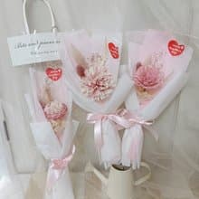畢業花束禮物 永生康乃馨乾燥花束情人節生日工商企業贈品課程
