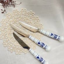 【好日戀物】德國DDR 洋蔥圖案陶瓷柄不銹鋼叉子餐具系列儀式感