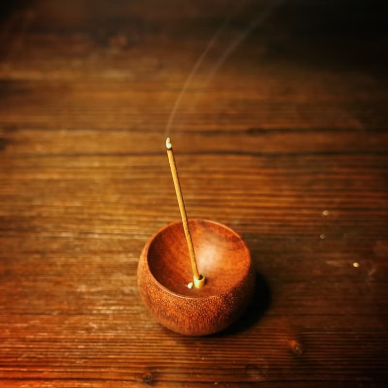 中秋禮盒 靜心不倒香座 香插+管線香一管