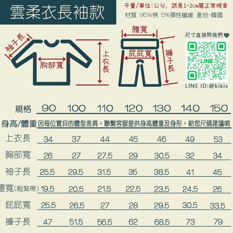 兔兔的草莓時光-舒棉雲柔衣長袖韓國童裝-K19030