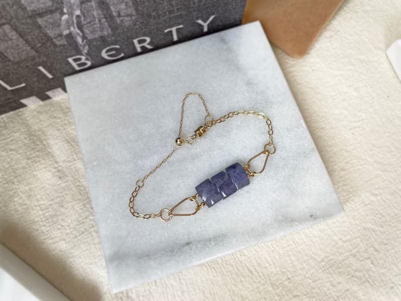 迷霧森林 坦桑石手鍊 14Kgf