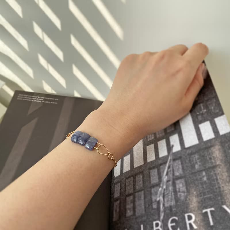 迷霧森林 坦桑石手鍊 14Kgf