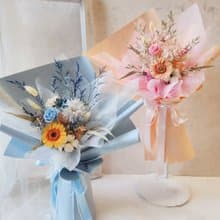 畢業花束 寬大款 永生太陽花 畢業花禮 永生花花束