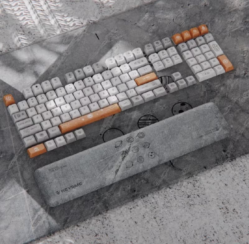 符石系列 PBT 5面熱升華鍵帽 113鍵 黑符石