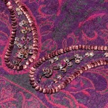 喀什米爾Cashmere/水煮羊毛披肩/針織圍巾/刺繡圍巾/羊絨披巾-花