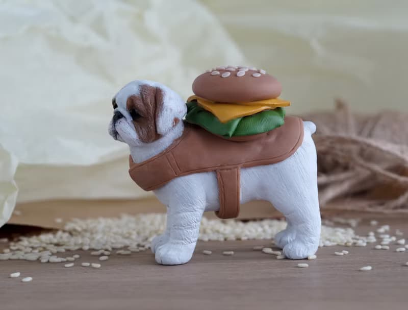 Custom made dog sculpture. Miniature figurine of your Dog made in polymer clay