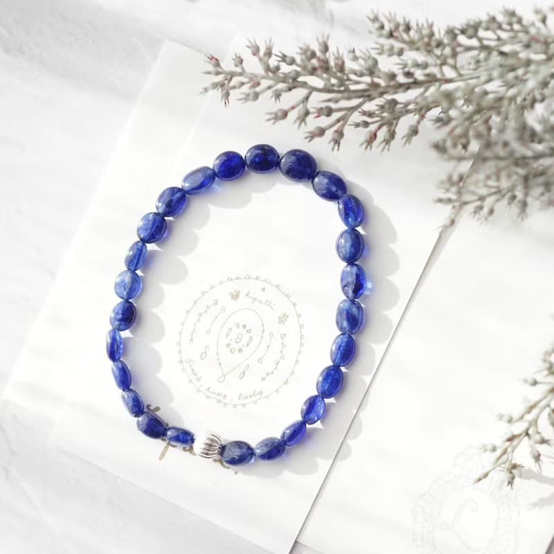 サファイアのジェンダフリーブレスレット　紺碧