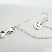 銀湯匙 純銀手鍊 手作 彌月禮 / 項鍊 / 鎖骨鍊 / 禮物 / 紀念日