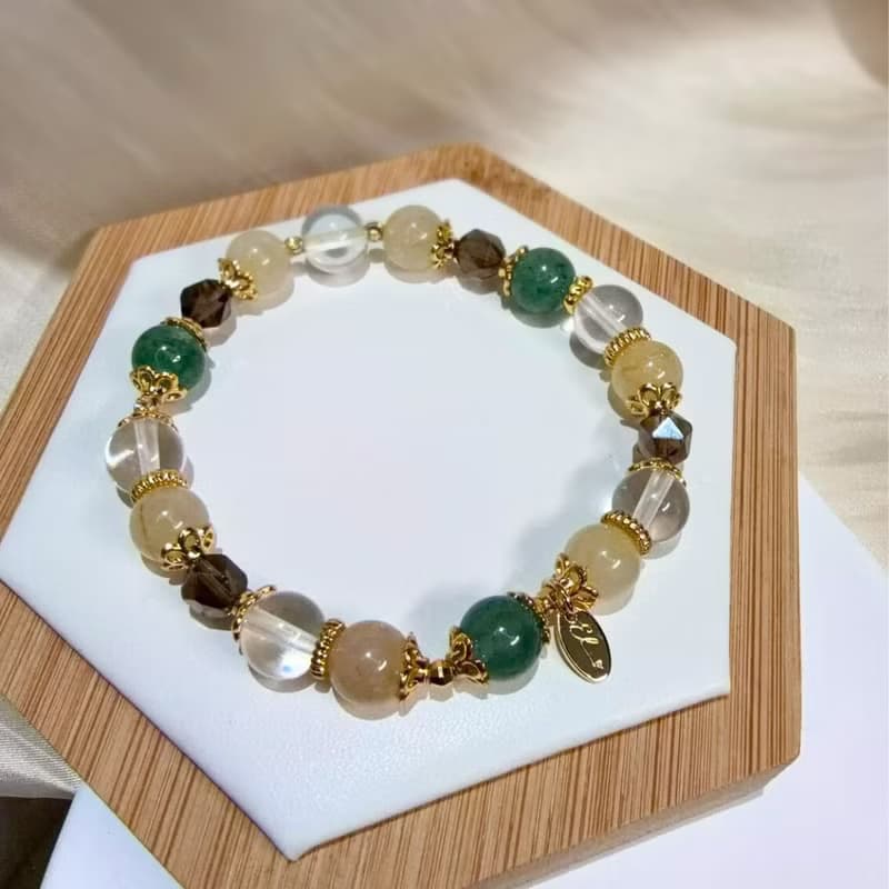 【綠野仙蹤】金髮晶。白水晶。綠草莓晶。茶晶