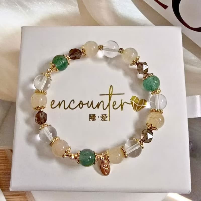 【綠野仙蹤】金髮晶。白水晶。綠草莓晶。茶晶