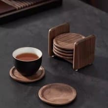 胡桃木茶杯墊  小資情調茶具