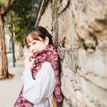 Bossom scarf 雙面暗花圍巾