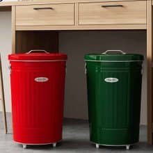 日本 OBAKETSU 手工製附輪垃圾桶 42L 儲物桶 收納桶